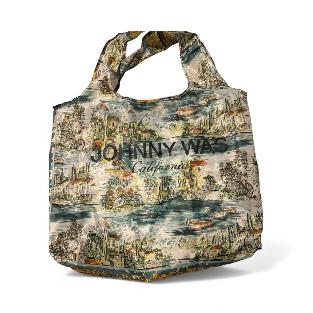 Johnny Was Scenic Print Tote Bag